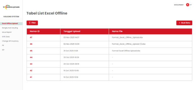 Excel Offline Upload